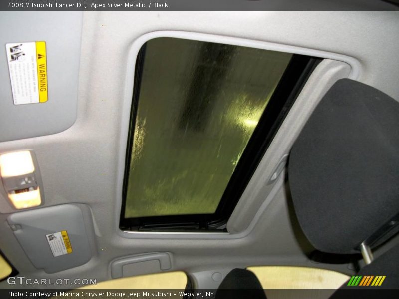 Apex Silver Metallic / Black 2008 Mitsubishi Lancer DE