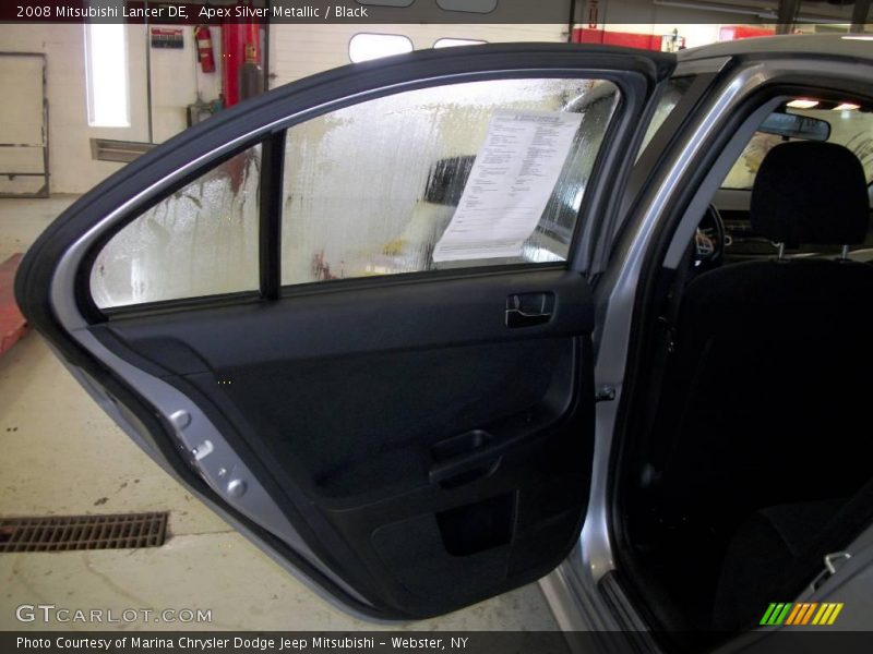 Apex Silver Metallic / Black 2008 Mitsubishi Lancer DE