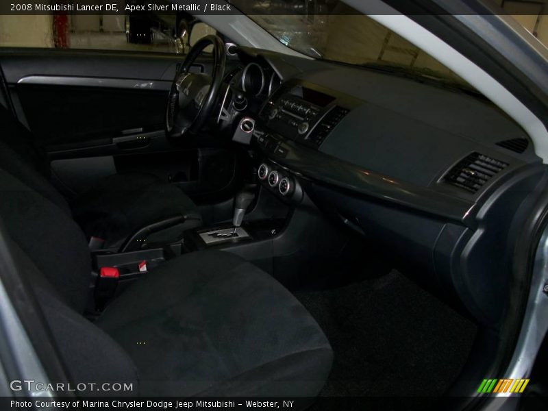 Apex Silver Metallic / Black 2008 Mitsubishi Lancer DE
