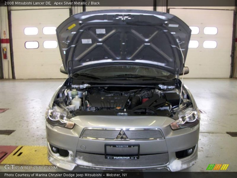 Apex Silver Metallic / Black 2008 Mitsubishi Lancer DE