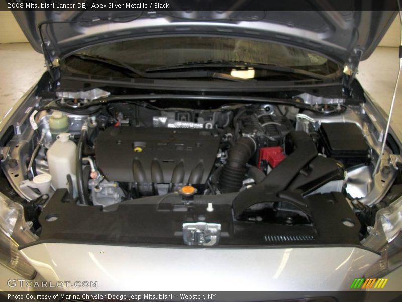 Apex Silver Metallic / Black 2008 Mitsubishi Lancer DE