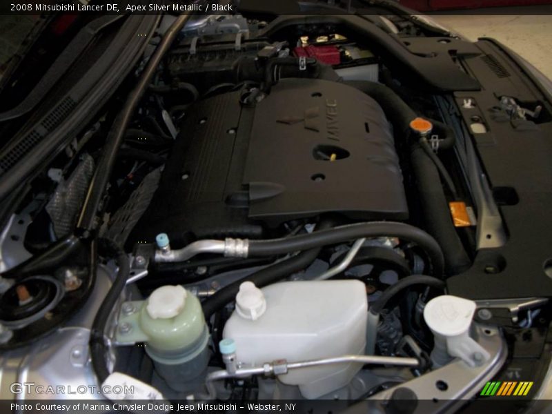Apex Silver Metallic / Black 2008 Mitsubishi Lancer DE
