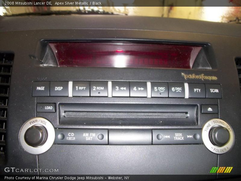 Apex Silver Metallic / Black 2008 Mitsubishi Lancer DE