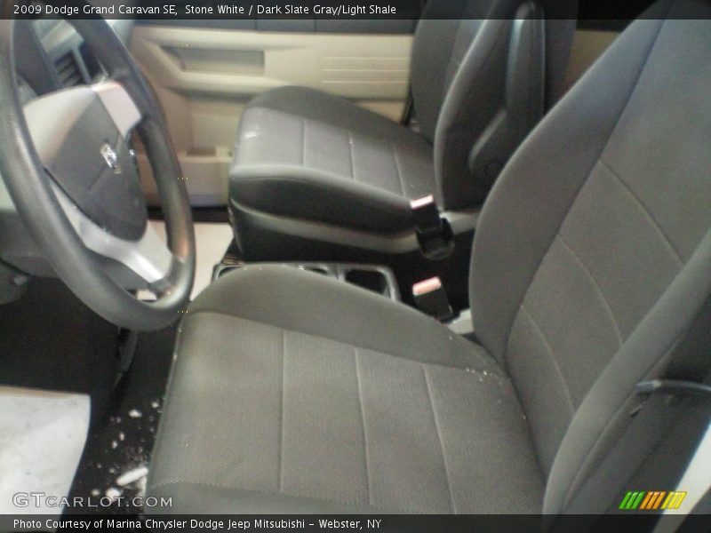Stone White / Dark Slate Gray/Light Shale 2009 Dodge Grand Caravan SE
