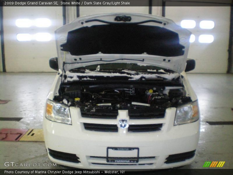 Stone White / Dark Slate Gray/Light Shale 2009 Dodge Grand Caravan SE