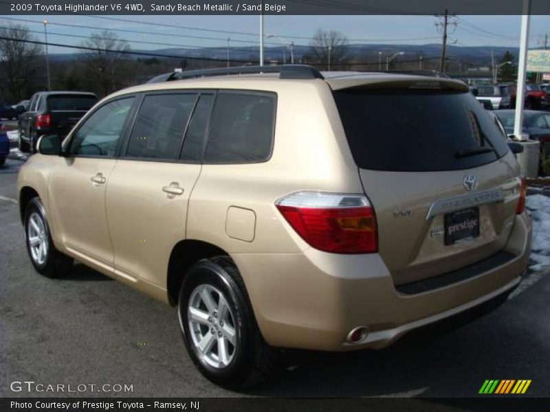 Sandy Beach Metallic / Sand Beige 2009 Toyota Highlander V6 4WD
