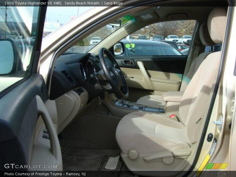 Sandy Beach Metallic / Sand Beige 2009 Toyota Highlander V6 4WD