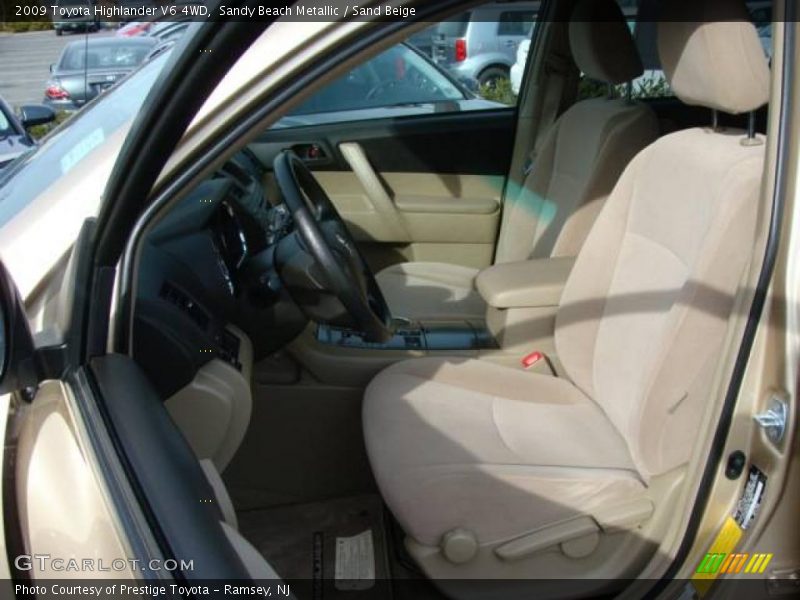 Sandy Beach Metallic / Sand Beige 2009 Toyota Highlander V6 4WD