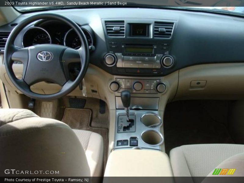 Sandy Beach Metallic / Sand Beige 2009 Toyota Highlander V6 4WD