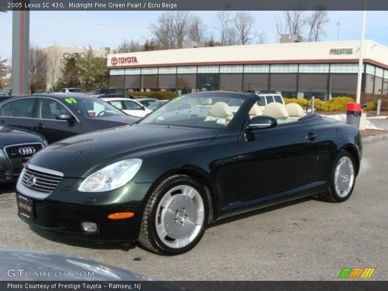 Midnight Pine Green Pearl / Ecru Beige 2005 Lexus SC 430