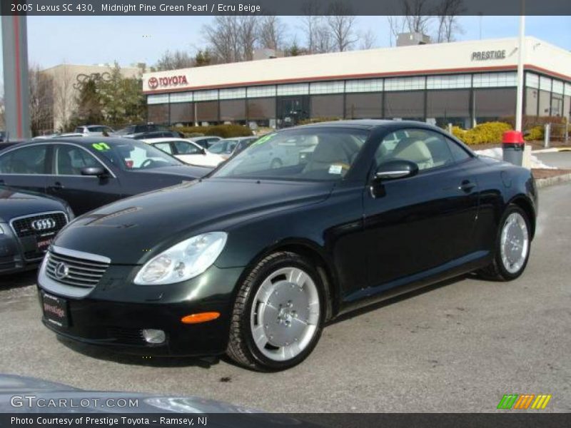 Midnight Pine Green Pearl / Ecru Beige 2005 Lexus SC 430
