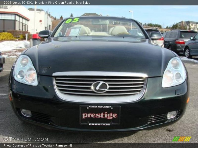 Midnight Pine Green Pearl / Ecru Beige 2005 Lexus SC 430