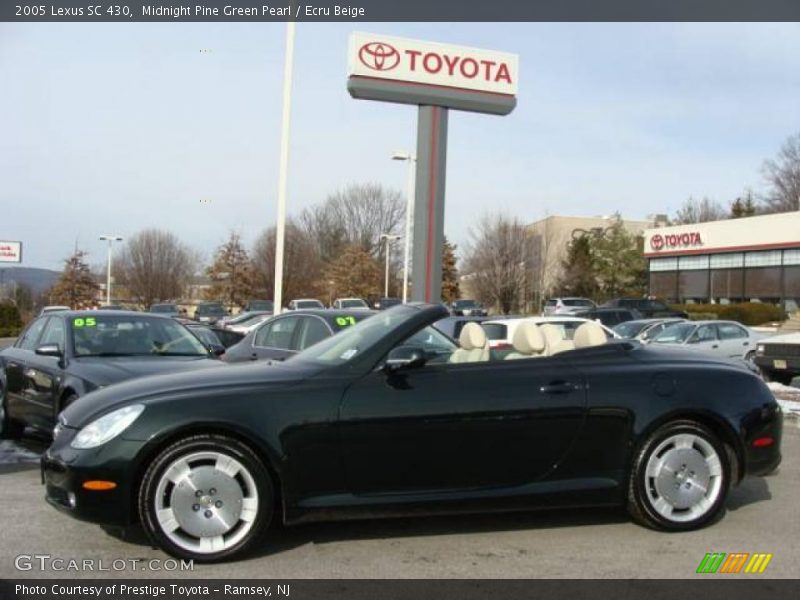 Midnight Pine Green Pearl / Ecru Beige 2005 Lexus SC 430
