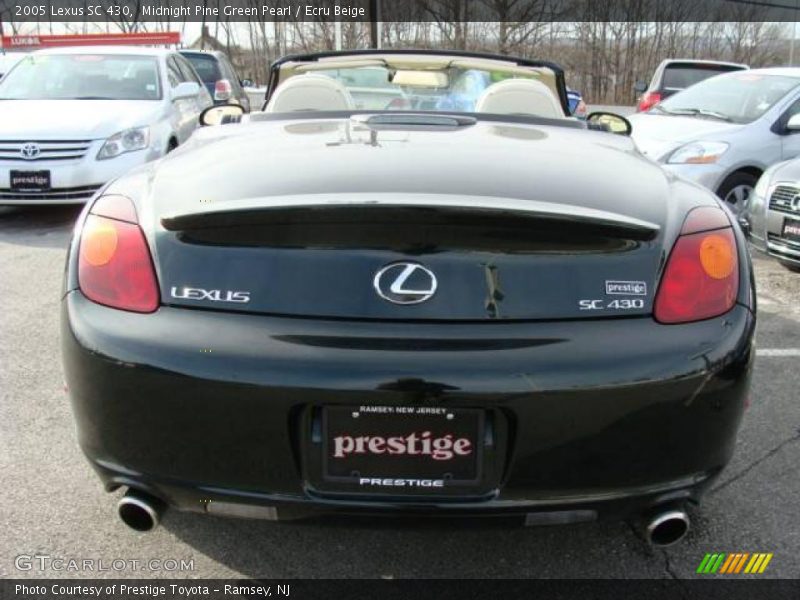 Midnight Pine Green Pearl / Ecru Beige 2005 Lexus SC 430