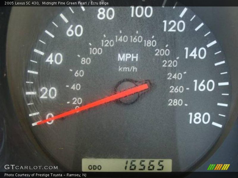Midnight Pine Green Pearl / Ecru Beige 2005 Lexus SC 430