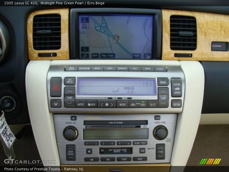 Midnight Pine Green Pearl / Ecru Beige 2005 Lexus SC 430