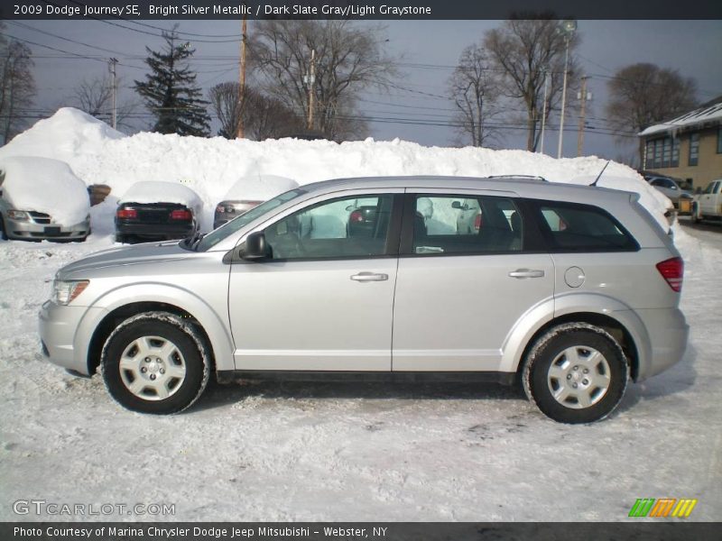 Bright Silver Metallic / Dark Slate Gray/Light Graystone 2009 Dodge Journey SE