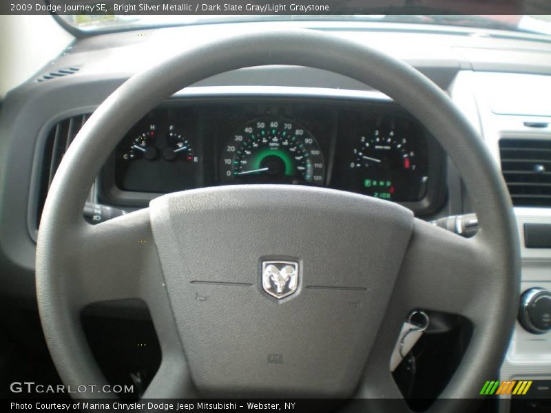 Bright Silver Metallic / Dark Slate Gray/Light Graystone 2009 Dodge Journey SE
