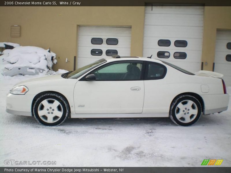 White / Gray 2006 Chevrolet Monte Carlo SS