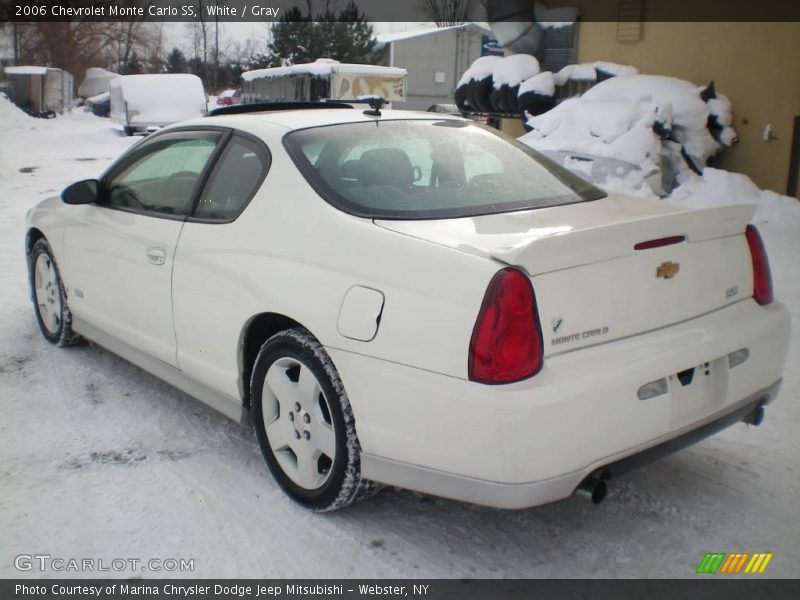 White / Gray 2006 Chevrolet Monte Carlo SS