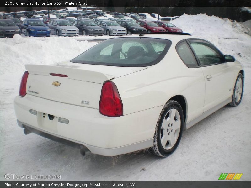 White / Gray 2006 Chevrolet Monte Carlo SS