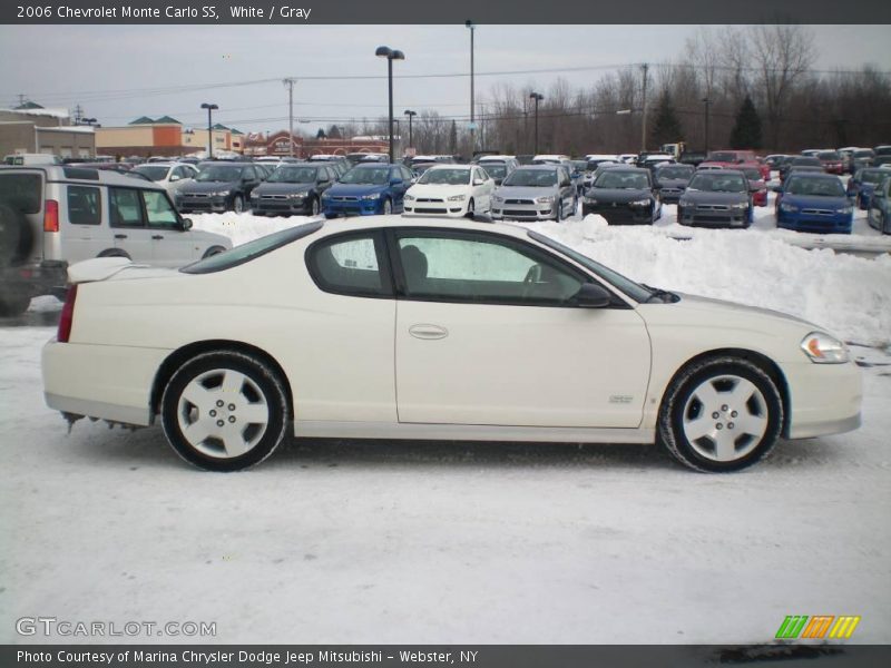 White / Gray 2006 Chevrolet Monte Carlo SS