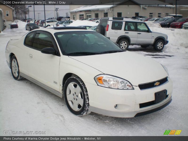 White / Gray 2006 Chevrolet Monte Carlo SS