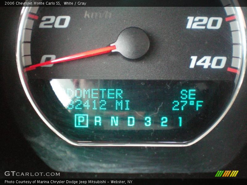 White / Gray 2006 Chevrolet Monte Carlo SS