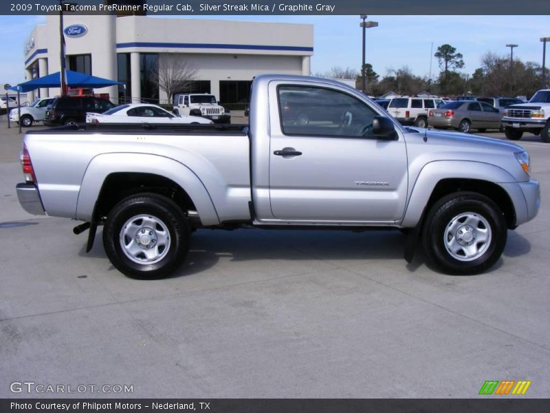 Silver Streak Mica / Graphite Gray 2009 Toyota Tacoma PreRunner Regular Cab