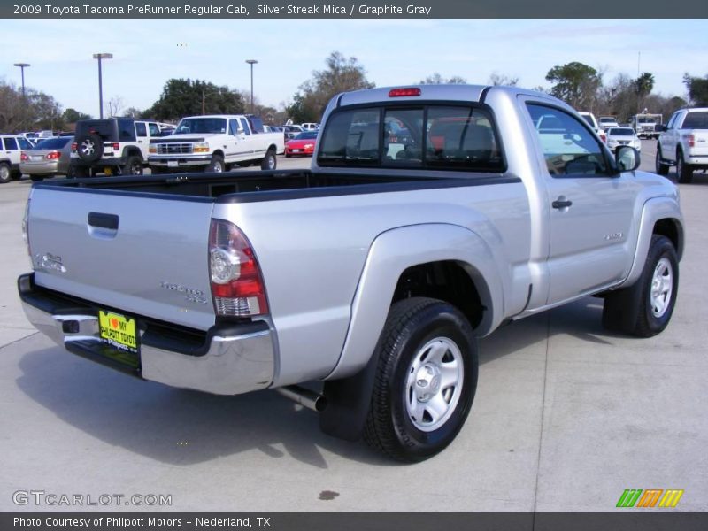 Silver Streak Mica / Graphite Gray 2009 Toyota Tacoma PreRunner Regular Cab