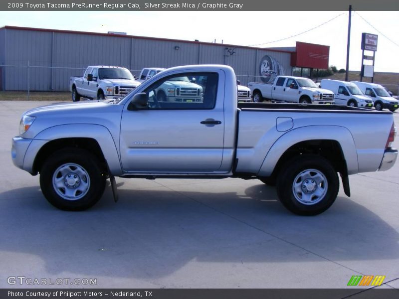 Silver Streak Mica / Graphite Gray 2009 Toyota Tacoma PreRunner Regular Cab