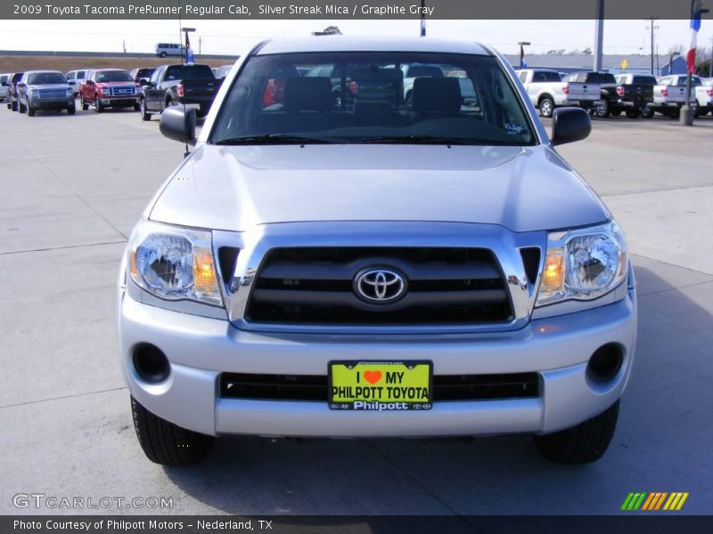 Silver Streak Mica / Graphite Gray 2009 Toyota Tacoma PreRunner Regular Cab