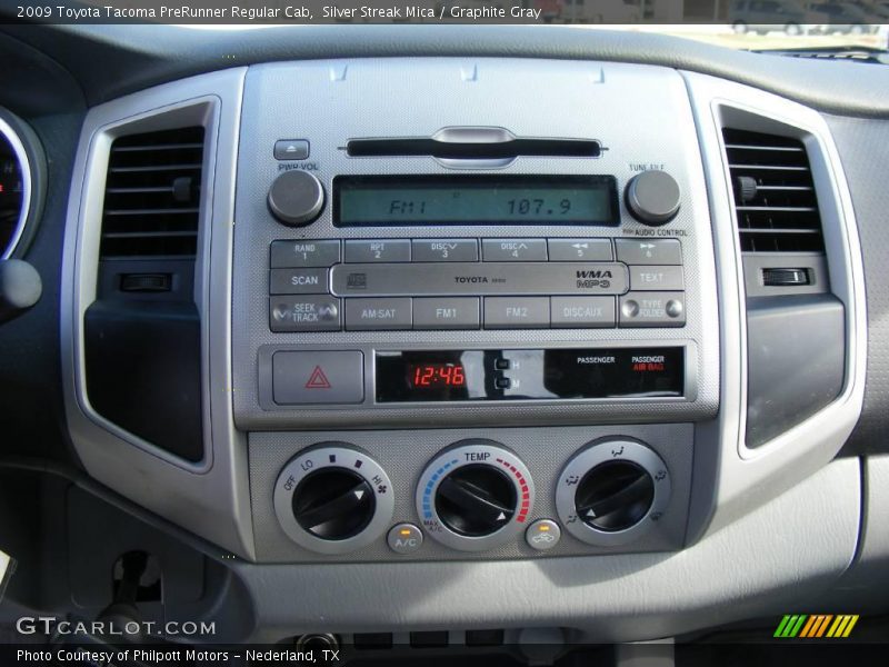 Silver Streak Mica / Graphite Gray 2009 Toyota Tacoma PreRunner Regular Cab