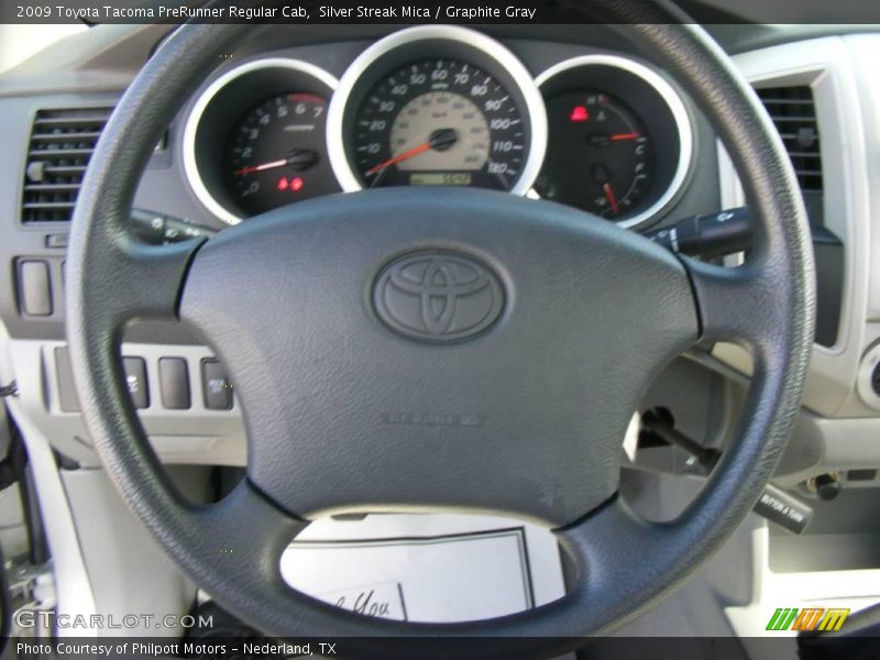 Silver Streak Mica / Graphite Gray 2009 Toyota Tacoma PreRunner Regular Cab