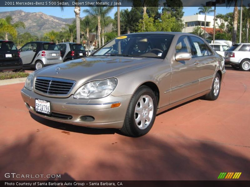 Desert Silver Metallic / Java 2001 Mercedes-Benz S 500 Sedan