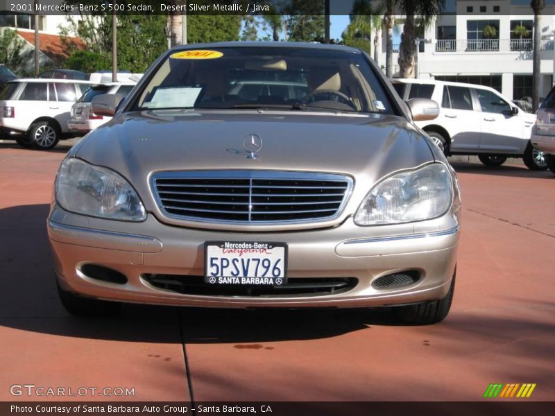 Desert Silver Metallic / Java 2001 Mercedes-Benz S 500 Sedan