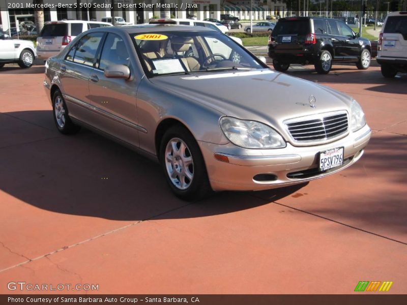 Desert Silver Metallic / Java 2001 Mercedes-Benz S 500 Sedan