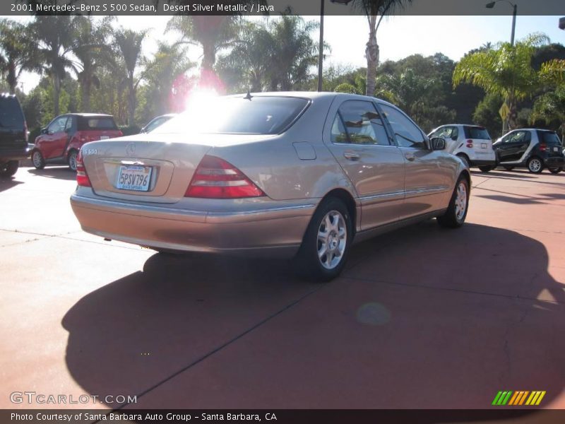 Desert Silver Metallic / Java 2001 Mercedes-Benz S 500 Sedan
