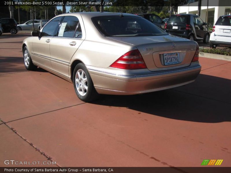 Desert Silver Metallic / Java 2001 Mercedes-Benz S 500 Sedan