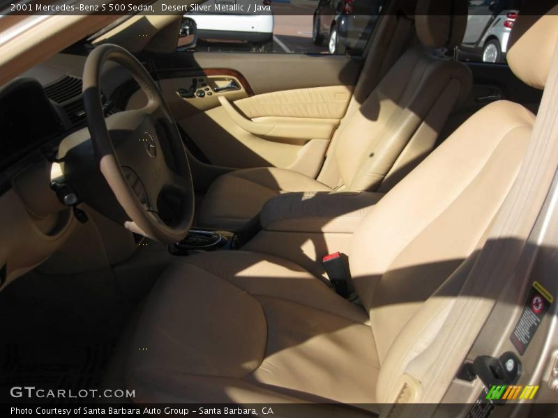 Desert Silver Metallic / Java 2001 Mercedes-Benz S 500 Sedan