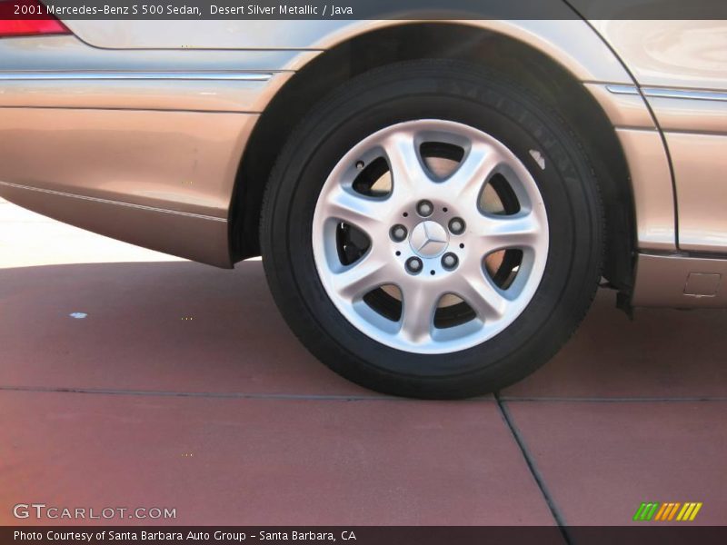 Desert Silver Metallic / Java 2001 Mercedes-Benz S 500 Sedan
