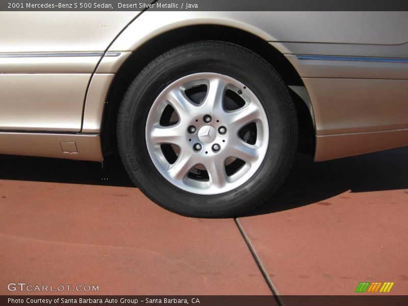 Desert Silver Metallic / Java 2001 Mercedes-Benz S 500 Sedan