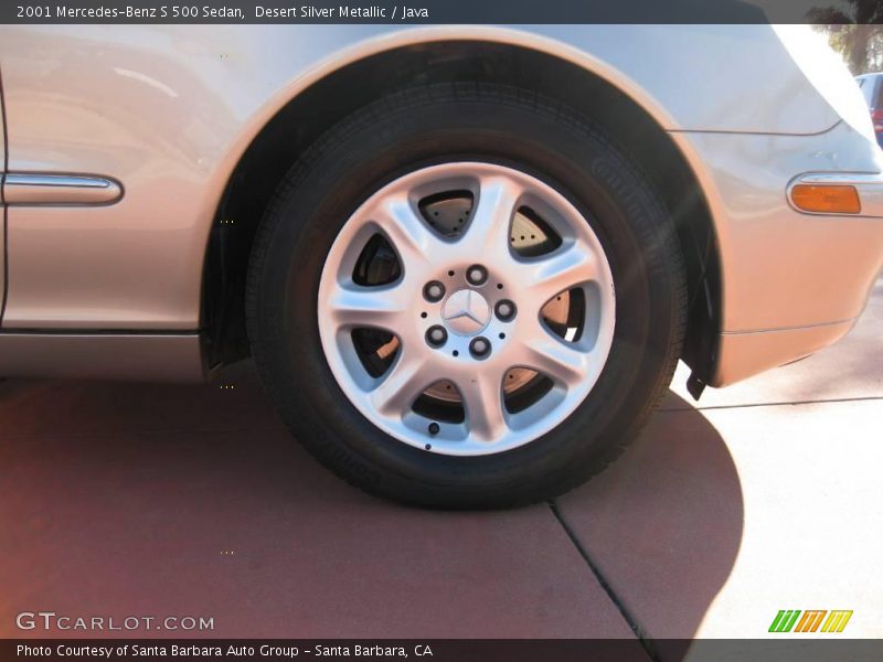 Desert Silver Metallic / Java 2001 Mercedes-Benz S 500 Sedan