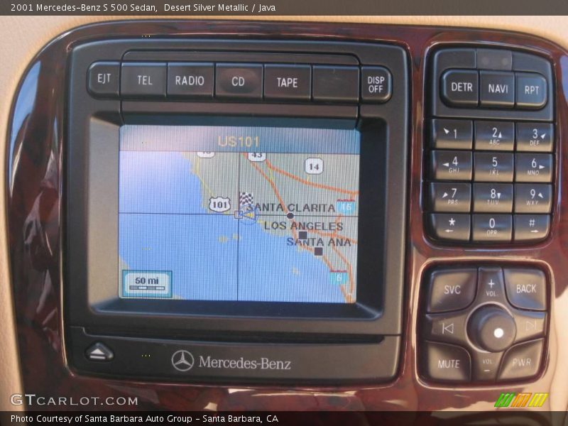 Desert Silver Metallic / Java 2001 Mercedes-Benz S 500 Sedan
