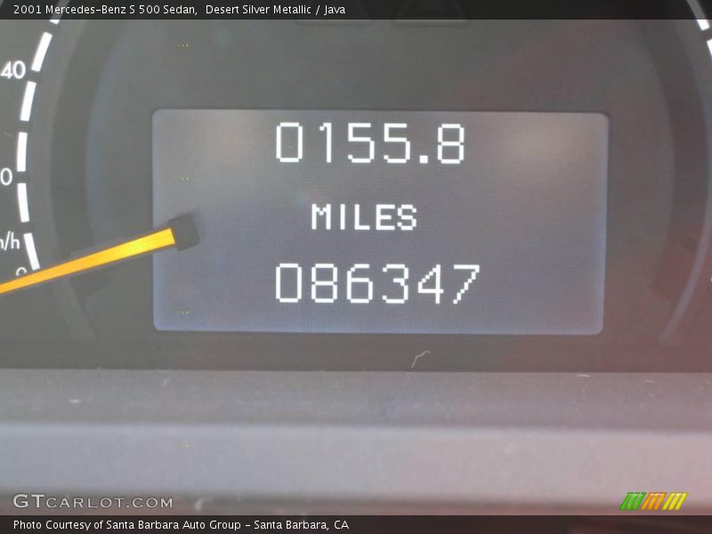 Desert Silver Metallic / Java 2001 Mercedes-Benz S 500 Sedan