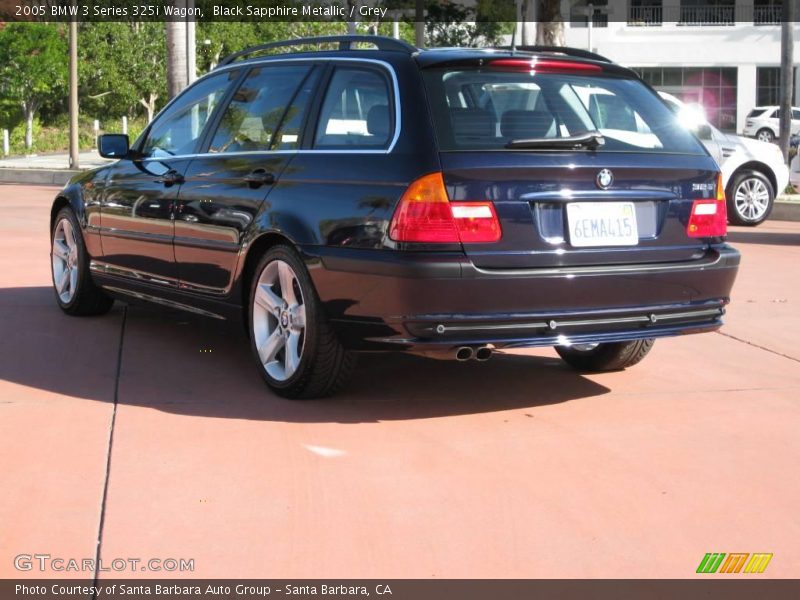 Black Sapphire Metallic / Grey 2005 BMW 3 Series 325i Wagon