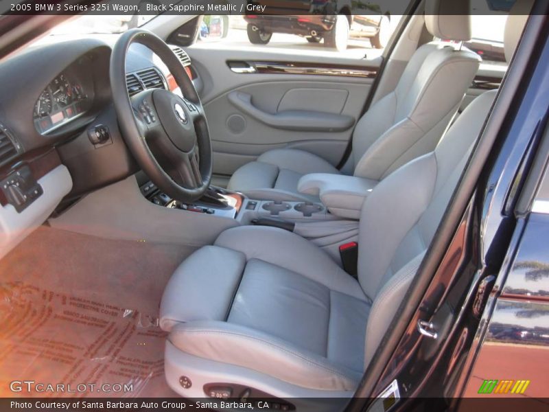 Black Sapphire Metallic / Grey 2005 BMW 3 Series 325i Wagon