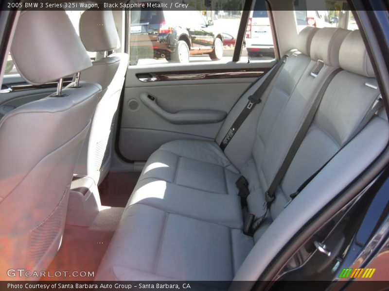 Black Sapphire Metallic / Grey 2005 BMW 3 Series 325i Wagon