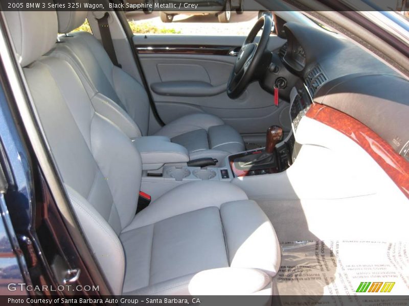 Black Sapphire Metallic / Grey 2005 BMW 3 Series 325i Wagon
