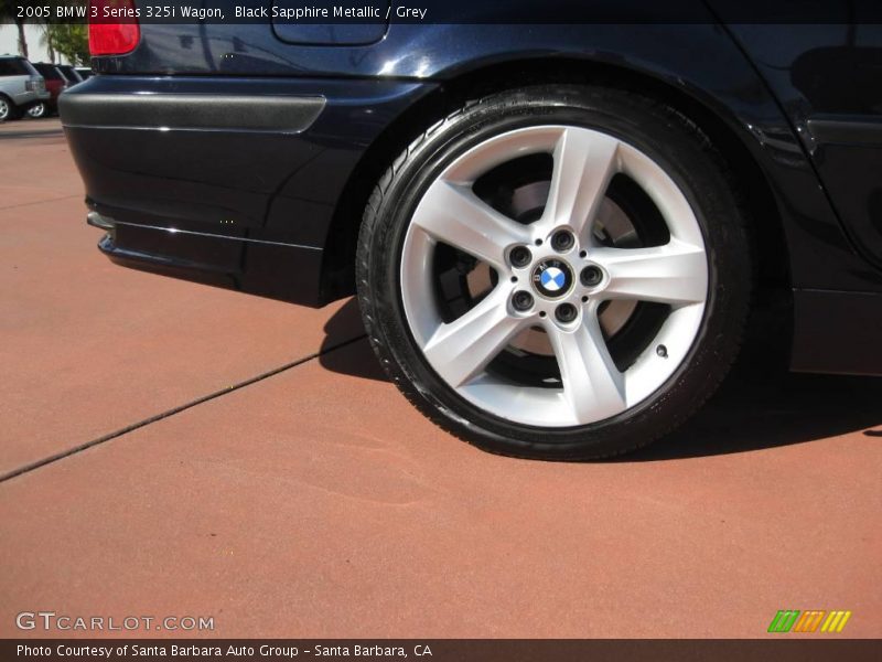 Black Sapphire Metallic / Grey 2005 BMW 3 Series 325i Wagon